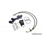 Vagbremtechnic Front 1-Piece 330x28mm Disc & Caliper Carrier Kit - Allows Fitment of Porsche Boxster S Calipers