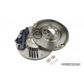 Vagbremtechnic Front 1-Piece 330x28mm Disc & Caliper Carrier Kit - Allows Fitment of Porsche Boxster S Calipers